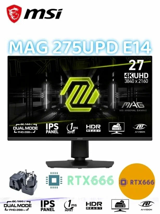 MSI 27" Монитор MAG 275UPD E14,4K